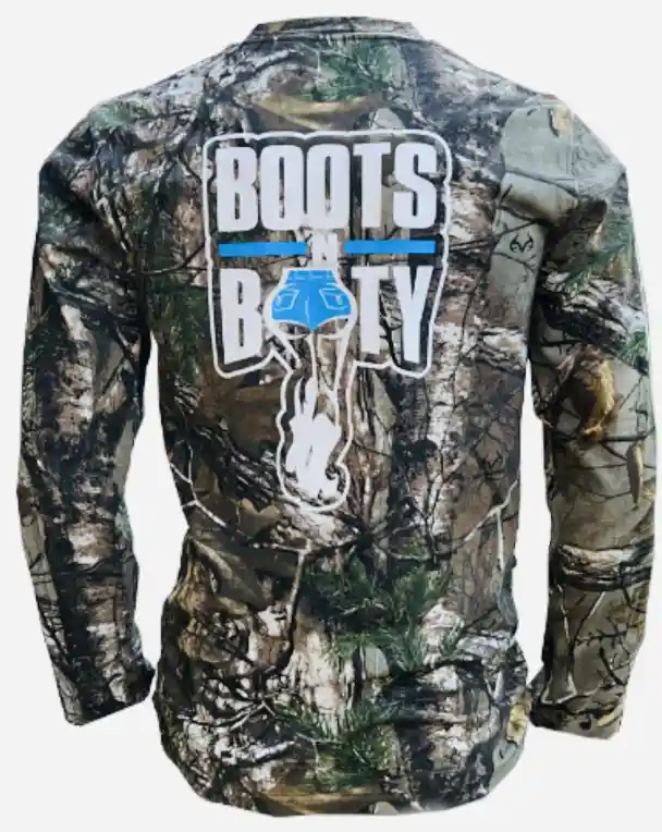 CAMO LONG SLEEVE BLUE/WHITE